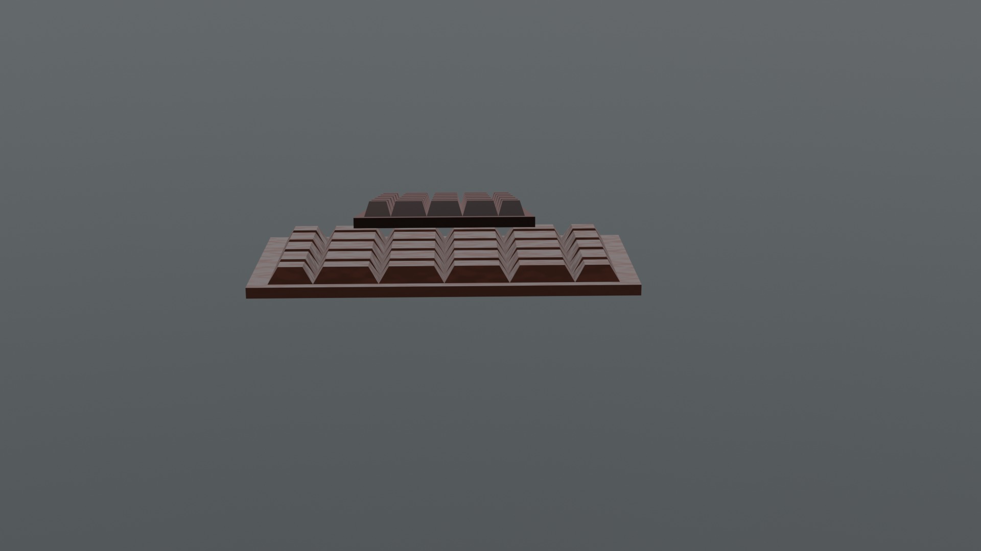 chocolate bar Low-poly 3D model_2