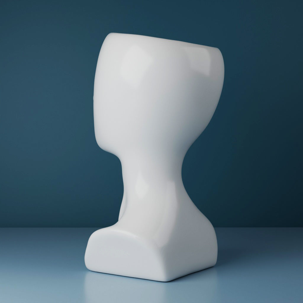 Human Face Vase - Art Home Decoration 3D print model_5