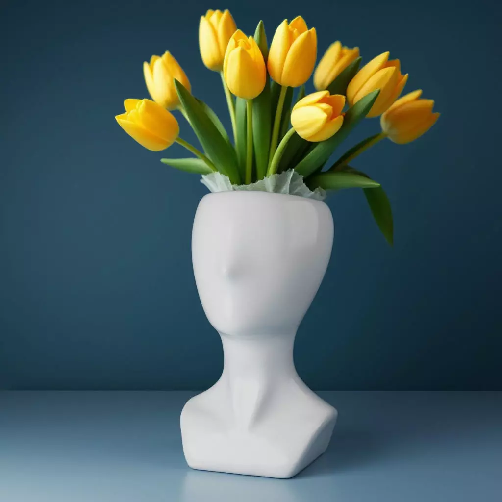 Human Face Vase - Art Home Decoration 3D print model_0