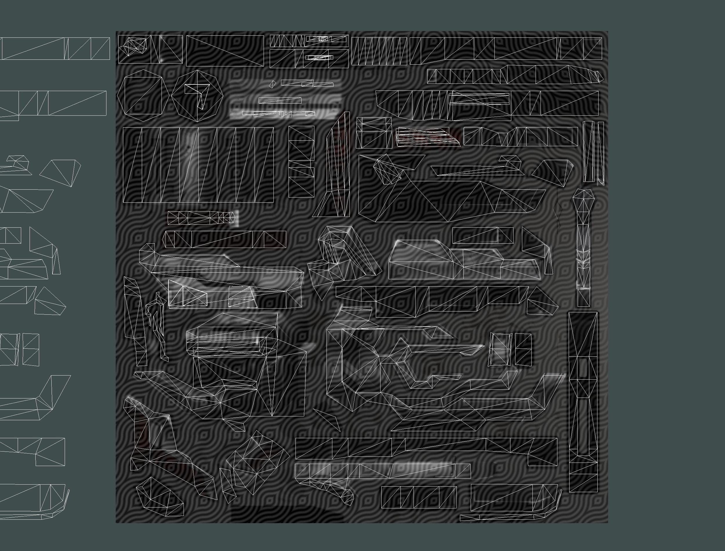 LowPoly Sci-Fi Assault Heavy Machine Gun Low-poly 3D model_38