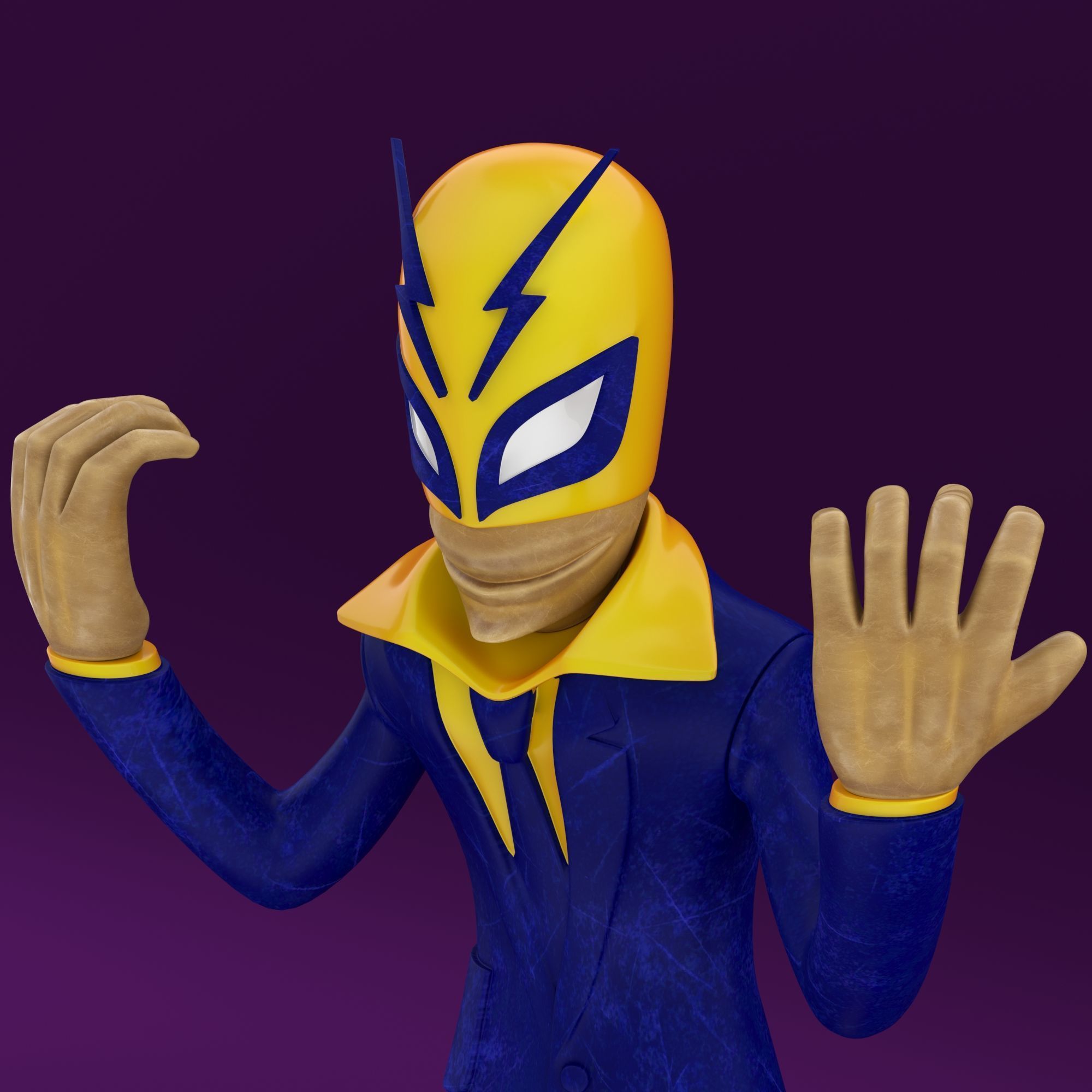 Brothers Lucha Long 3D print model_5