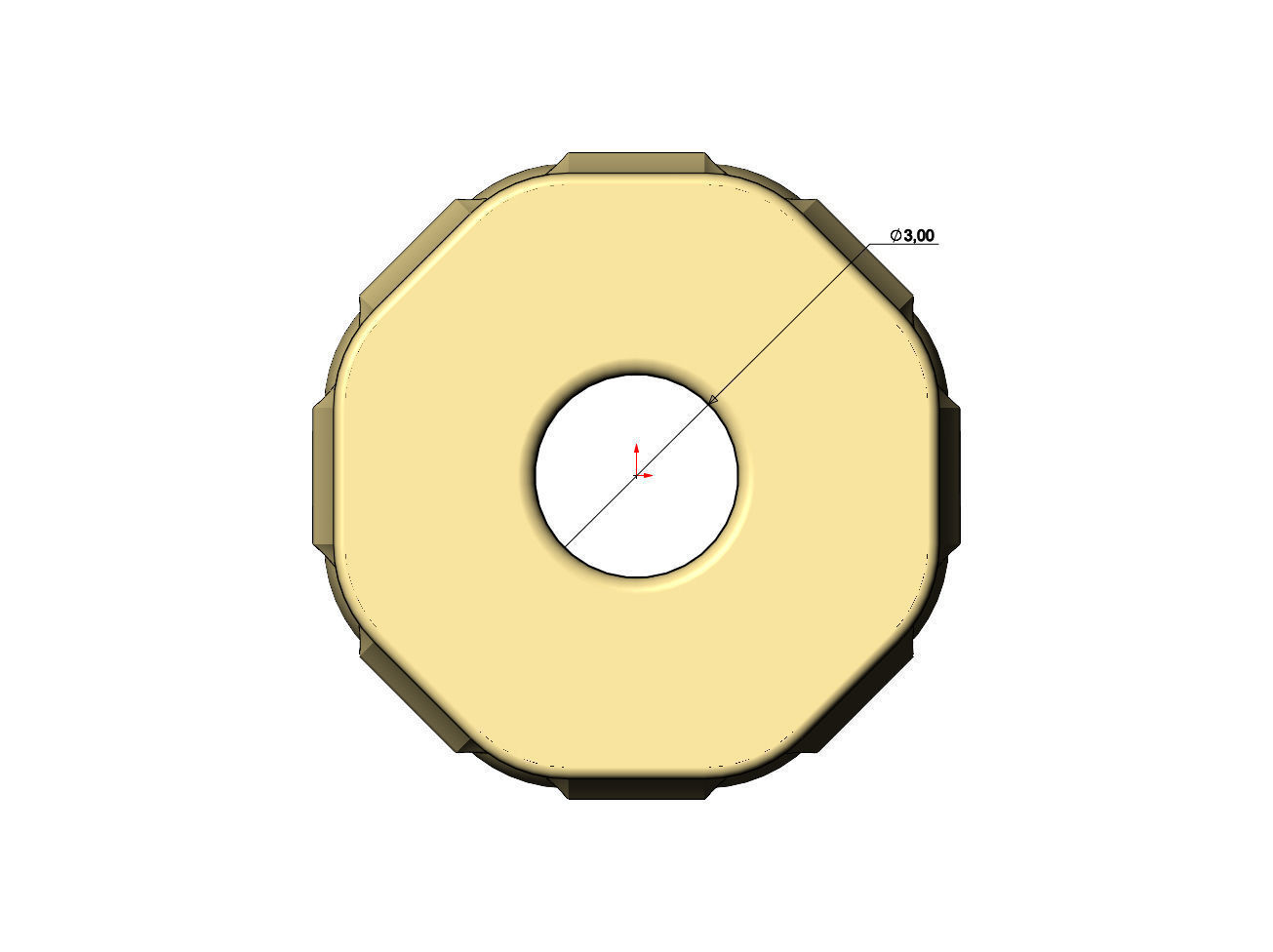 Hexagonal Lotus bead spacer pendant and bracelet charm 3D print model_9