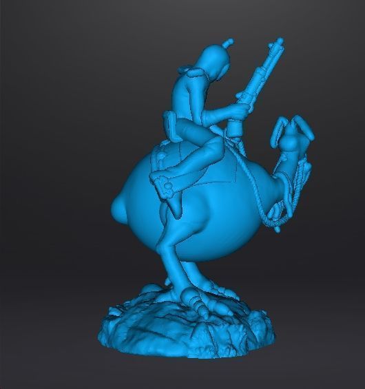 WIZARDS NECRON99 PEACE ON HORSE MINIATURE MODEL FANTASY DND RPG 3D print model_13