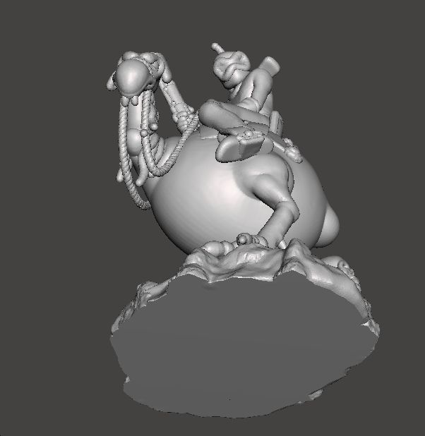 WIZARDS NECRON99 PEACE ON HORSE MINIATURE MODEL FANTASY DND RPG 3D print model_7