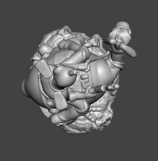 WIZARDS NECRON99 PEACE ON HORSE MINIATURE MODEL FANTASY DND RPG 3D print model_6