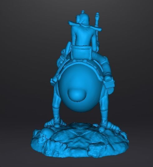WIZARDS NECRON99 PEACE ON HORSE MINIATURE MODEL FANTASY DND RPG 3D print model_12