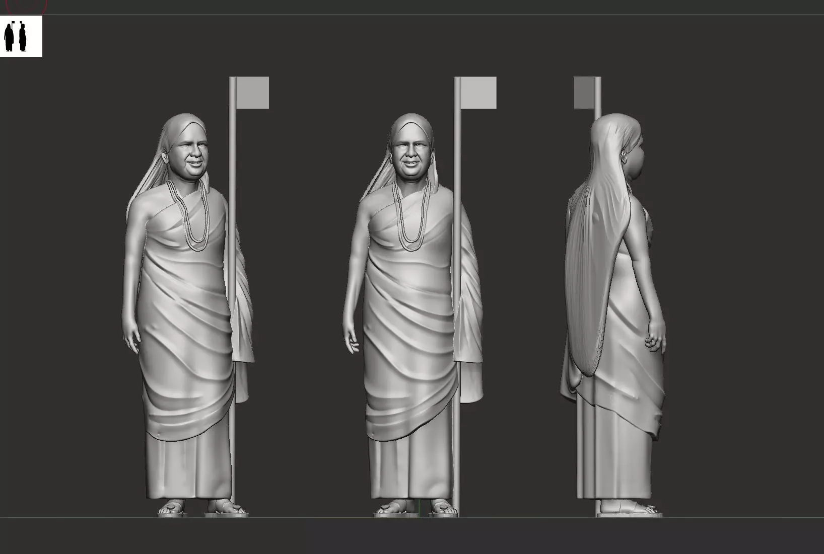 swami Nagendra Maharaj 3D print model_0