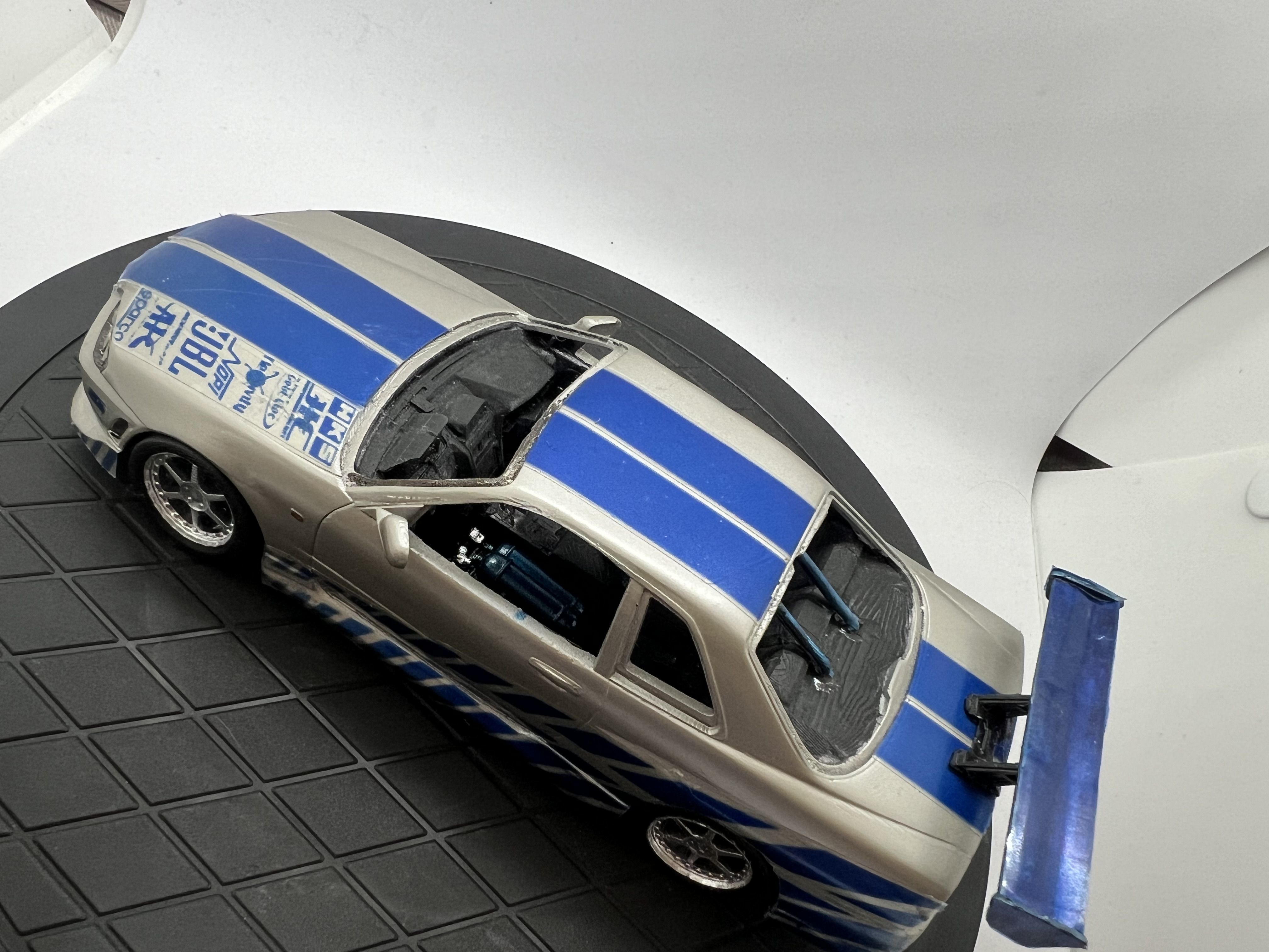 SKYLINE GTR R34 2F2F BRIAN 3D print model_10