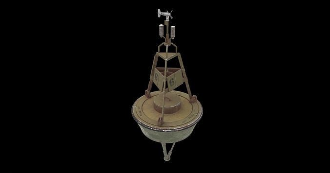 meterological buoy 3D model