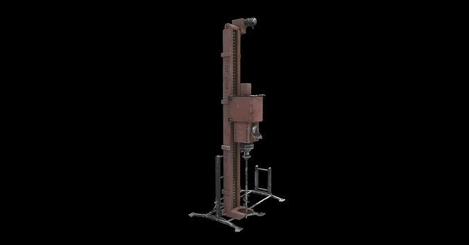 mining drill 3D model