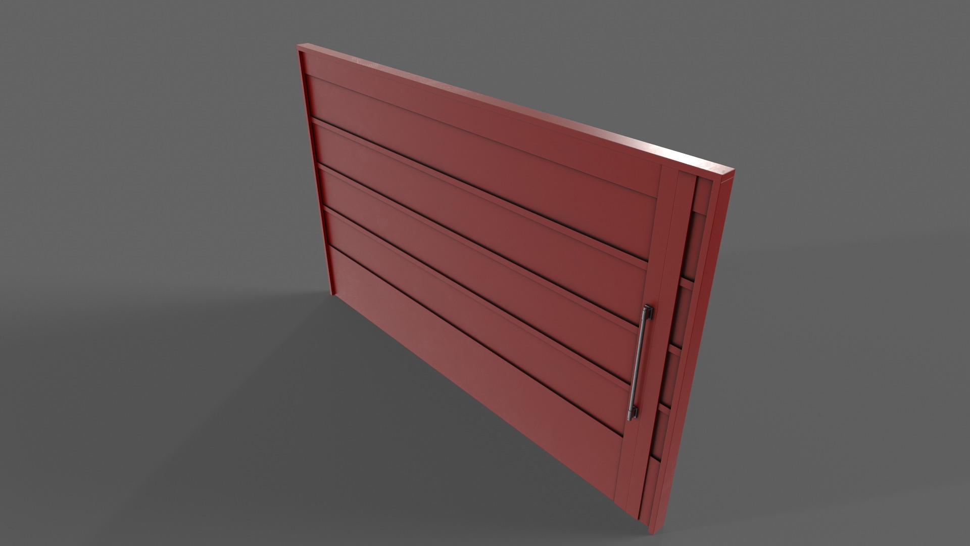 PBR Industrial Gate 2 Low-poly 3D model_13