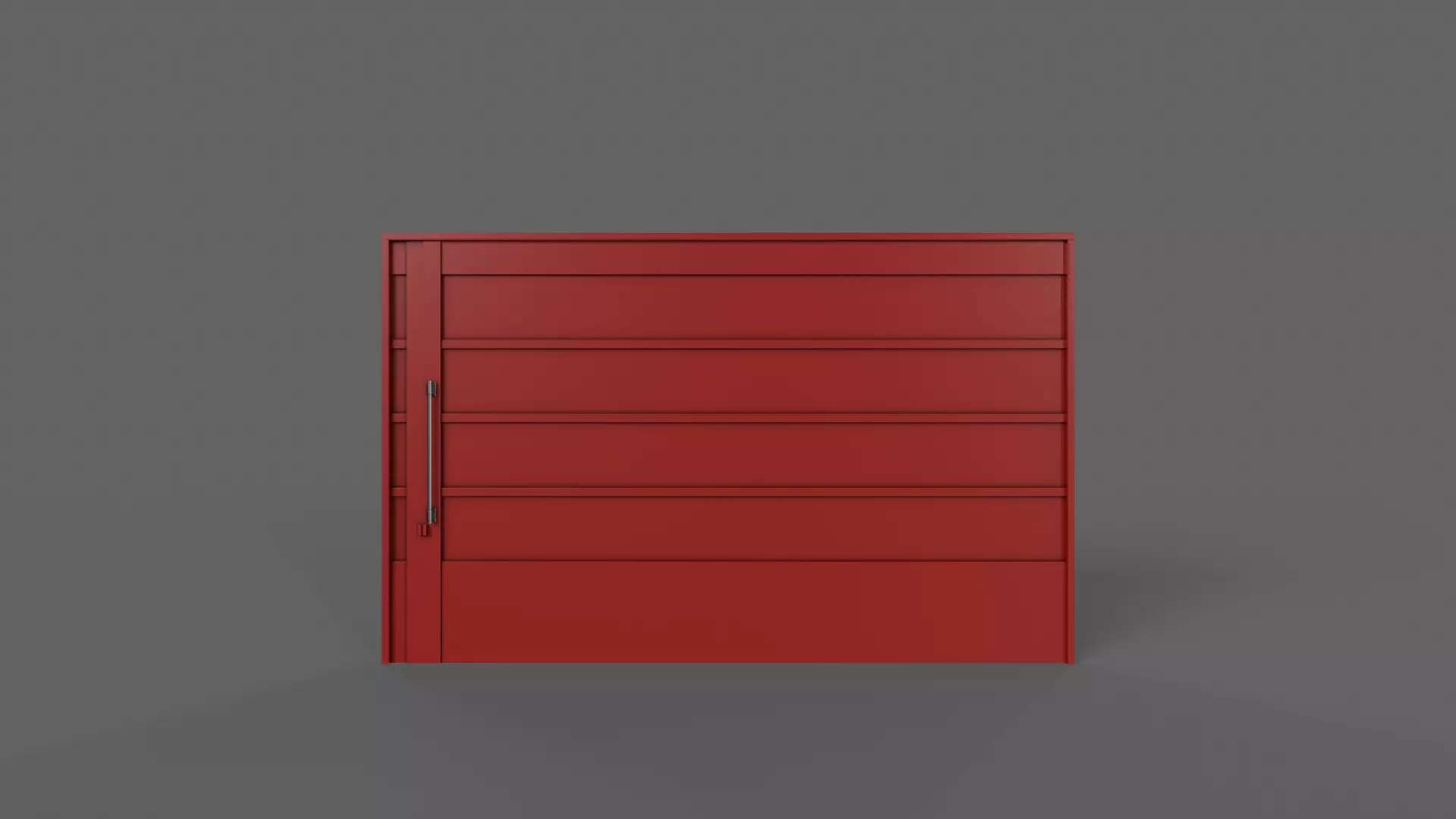 PBR Industrial Gate 2 Low-poly 3D model_0