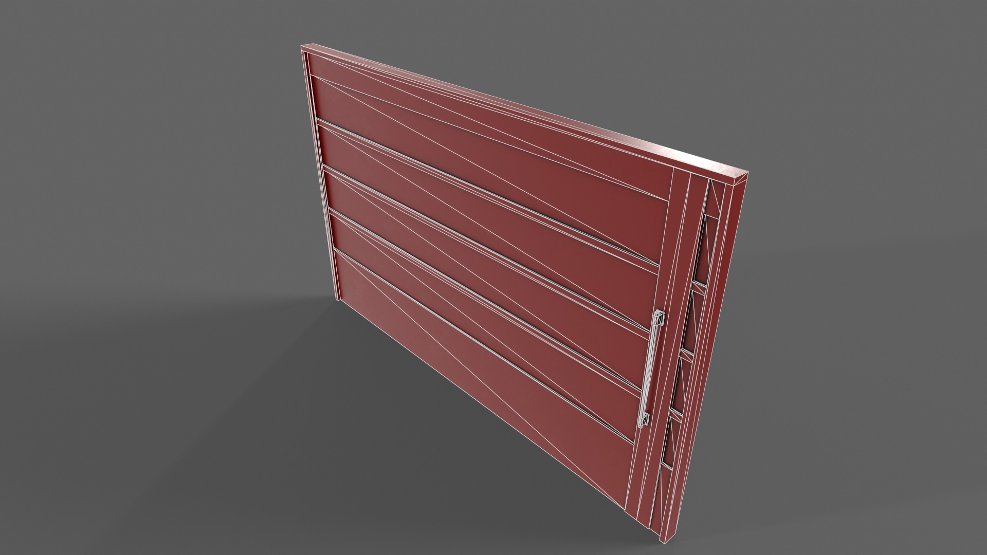 PBR Industrial Gate 2 Low-poly 3D model_14