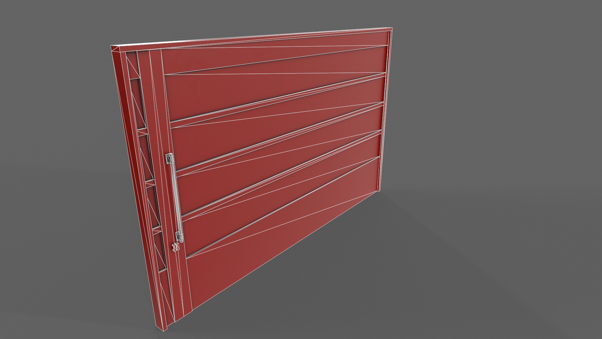 PBR Industrial Gate 2 Low-poly 3D model_12