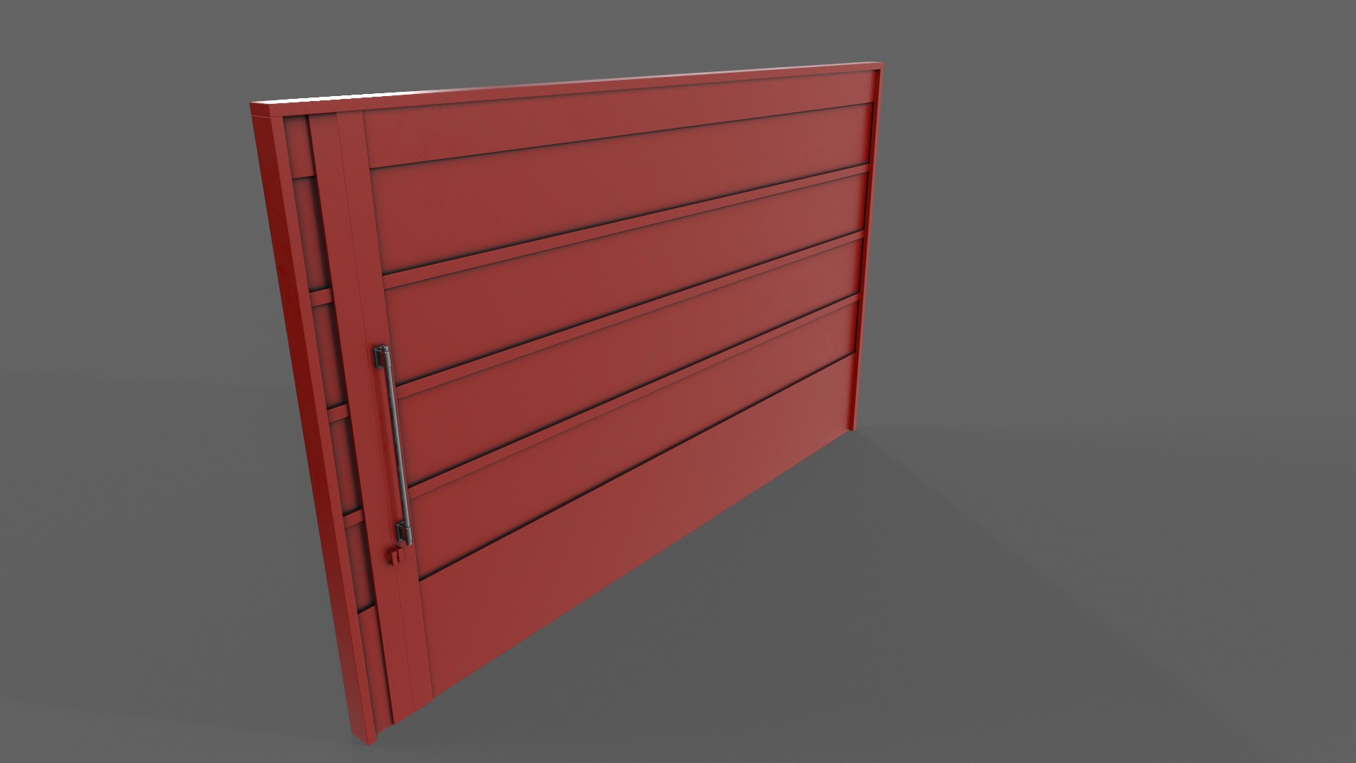 PBR Industrial Gate 2 Low-poly 3D model_11