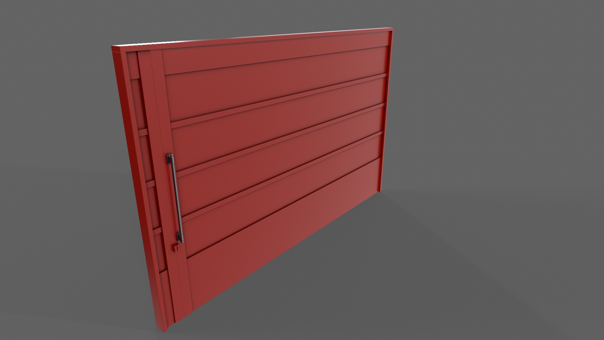 PBR Industrial Gate 2 Low-poly 3D model_5