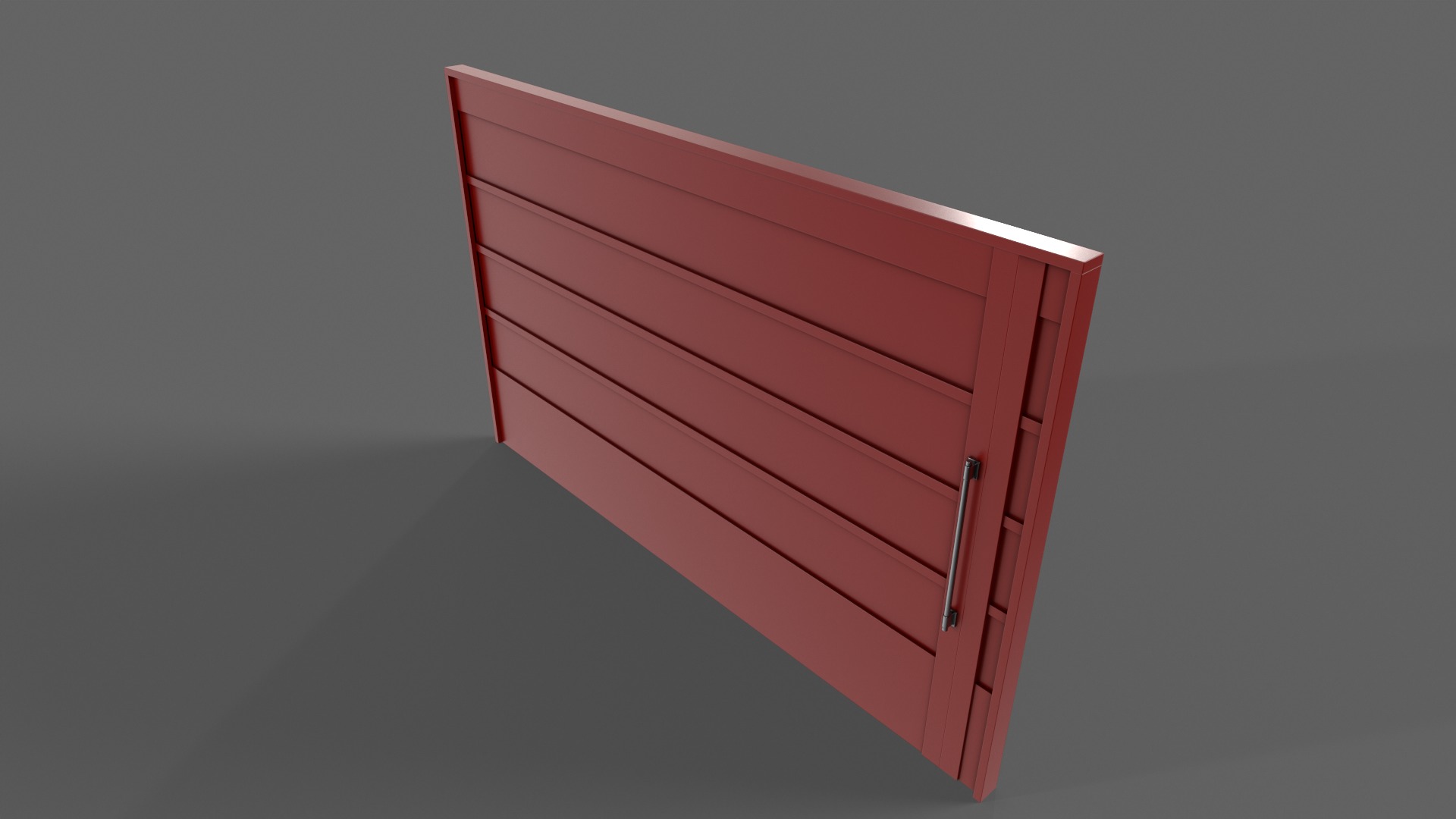 PBR Industrial Gate 2 Low-poly 3D model_7