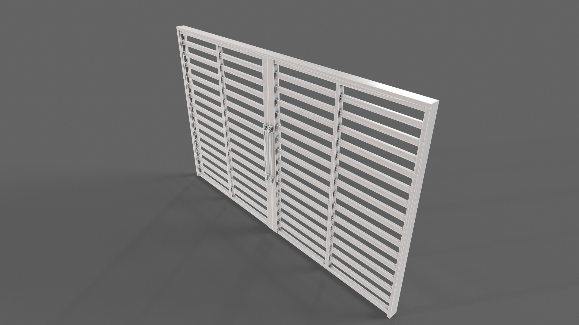 PBR Industrial Gate 3 Low-poly 3D model_14