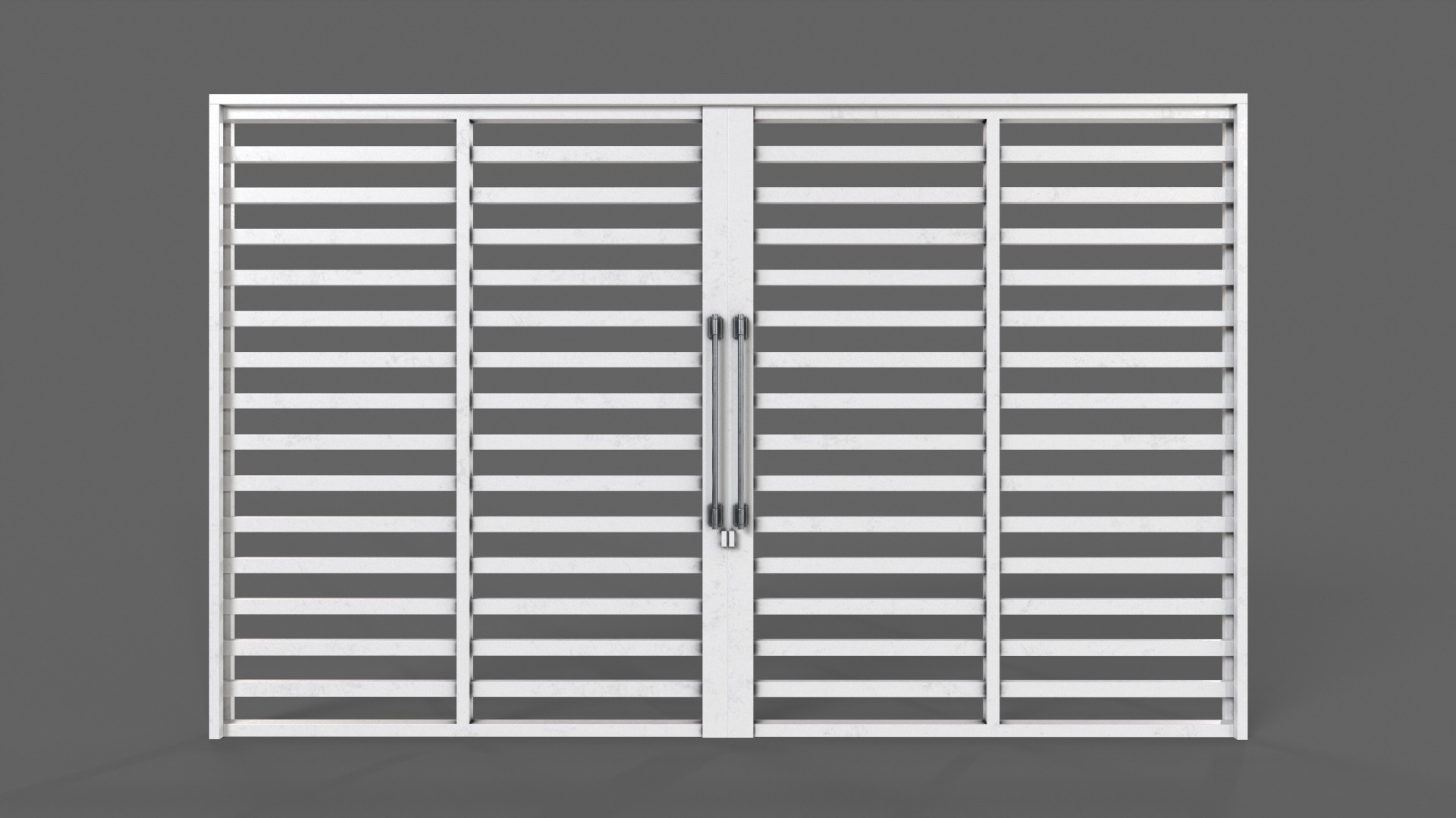 PBR Industrial Gate 3 Low-poly 3D model_9