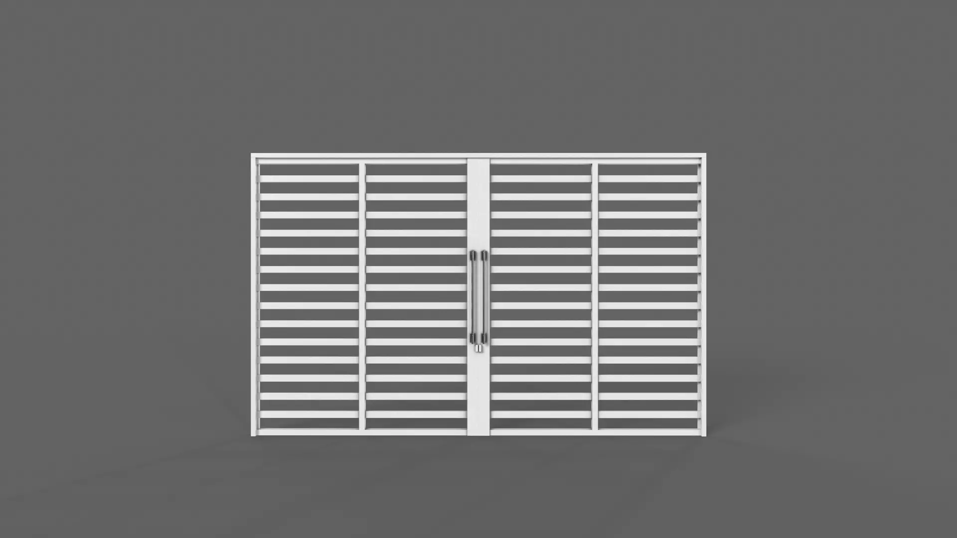 PBR Industrial Gate 3 Low-poly 3D model_0