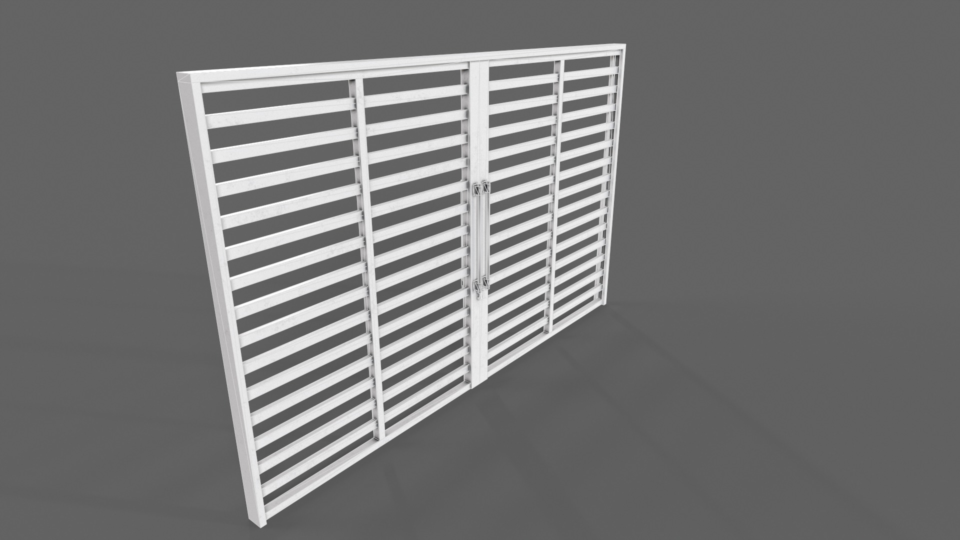 PBR Industrial Gate 3 Low-poly 3D model_12