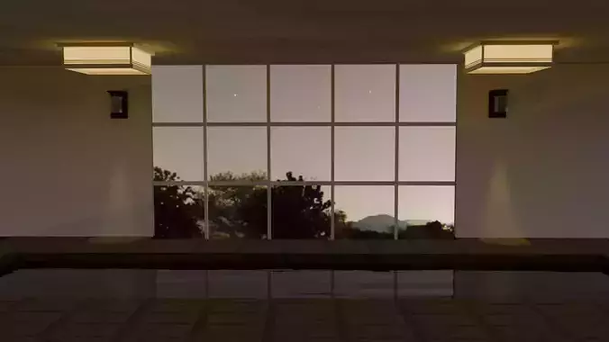 Blender Room - japanese style with hdri