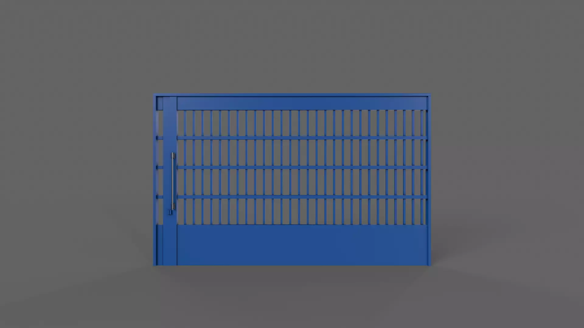 PBR Industrial Gate 4 Low-poly 3D model_0
