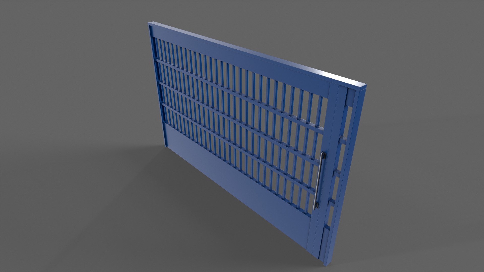 PBR Industrial Gate 4 Low-poly 3D model_7