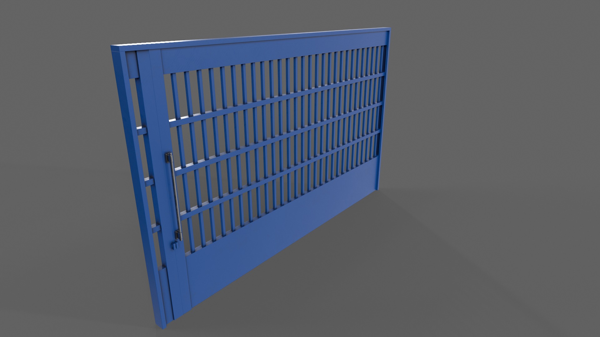 PBR Industrial Gate 4 Low-poly 3D model_11