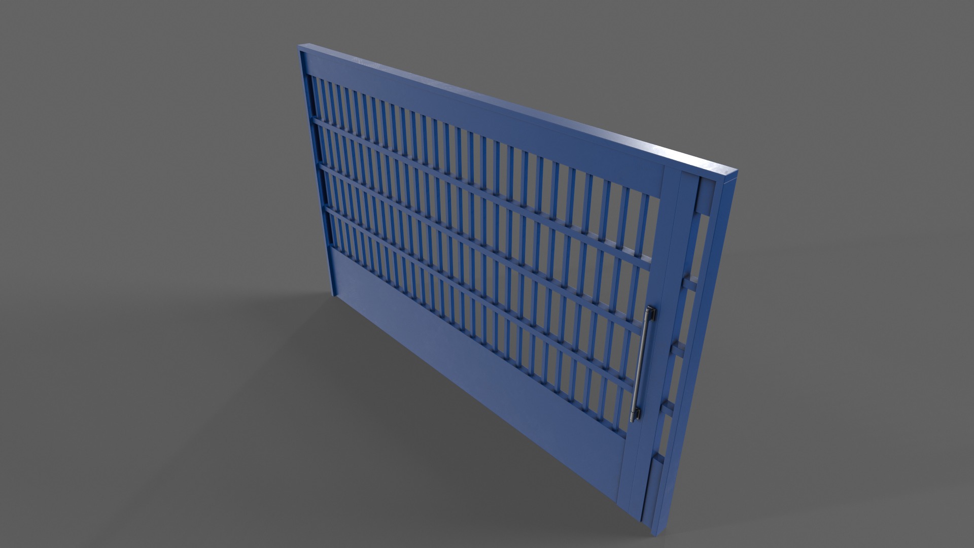 PBR Industrial Gate 4 Low-poly 3D model_13