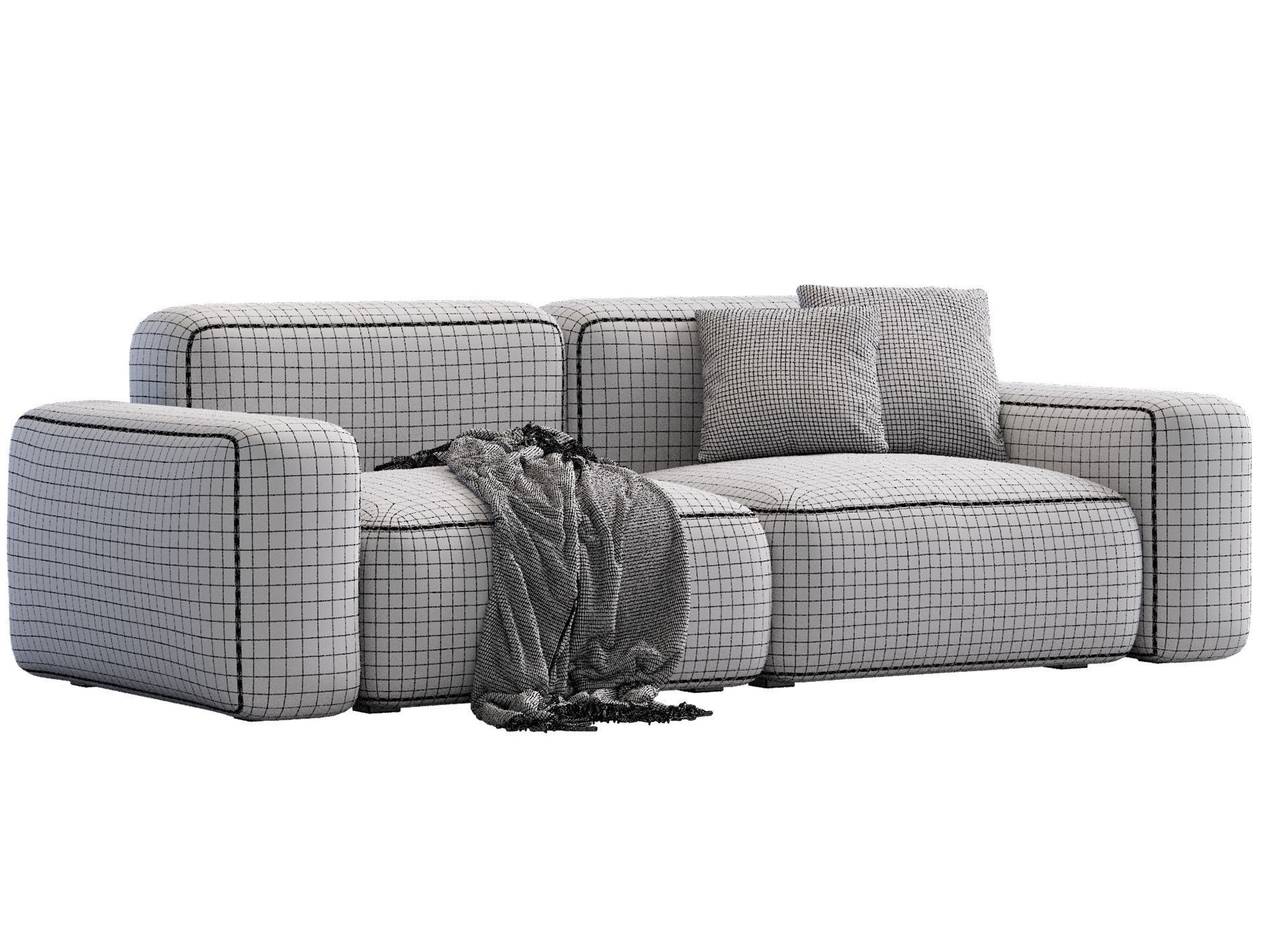 Sofa Kermit By Levsit  3D model_4