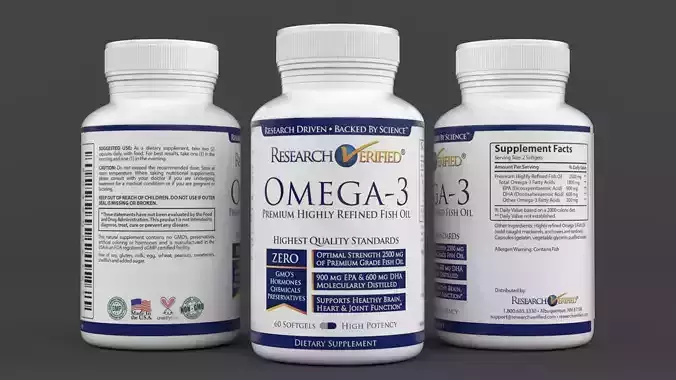 Protein Powder 3D model
