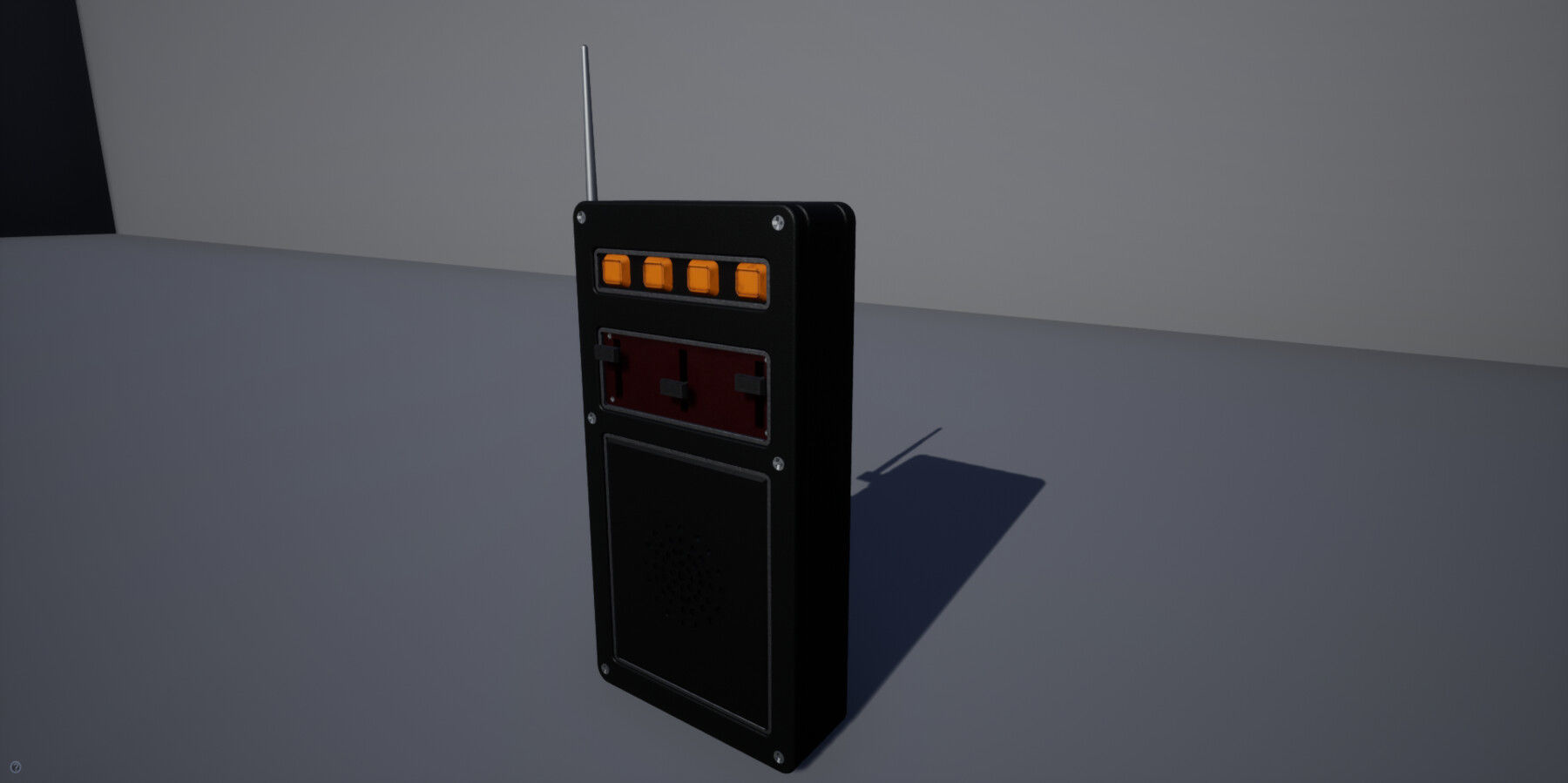 Walkie talkie SCI-FI 1 3D model_1