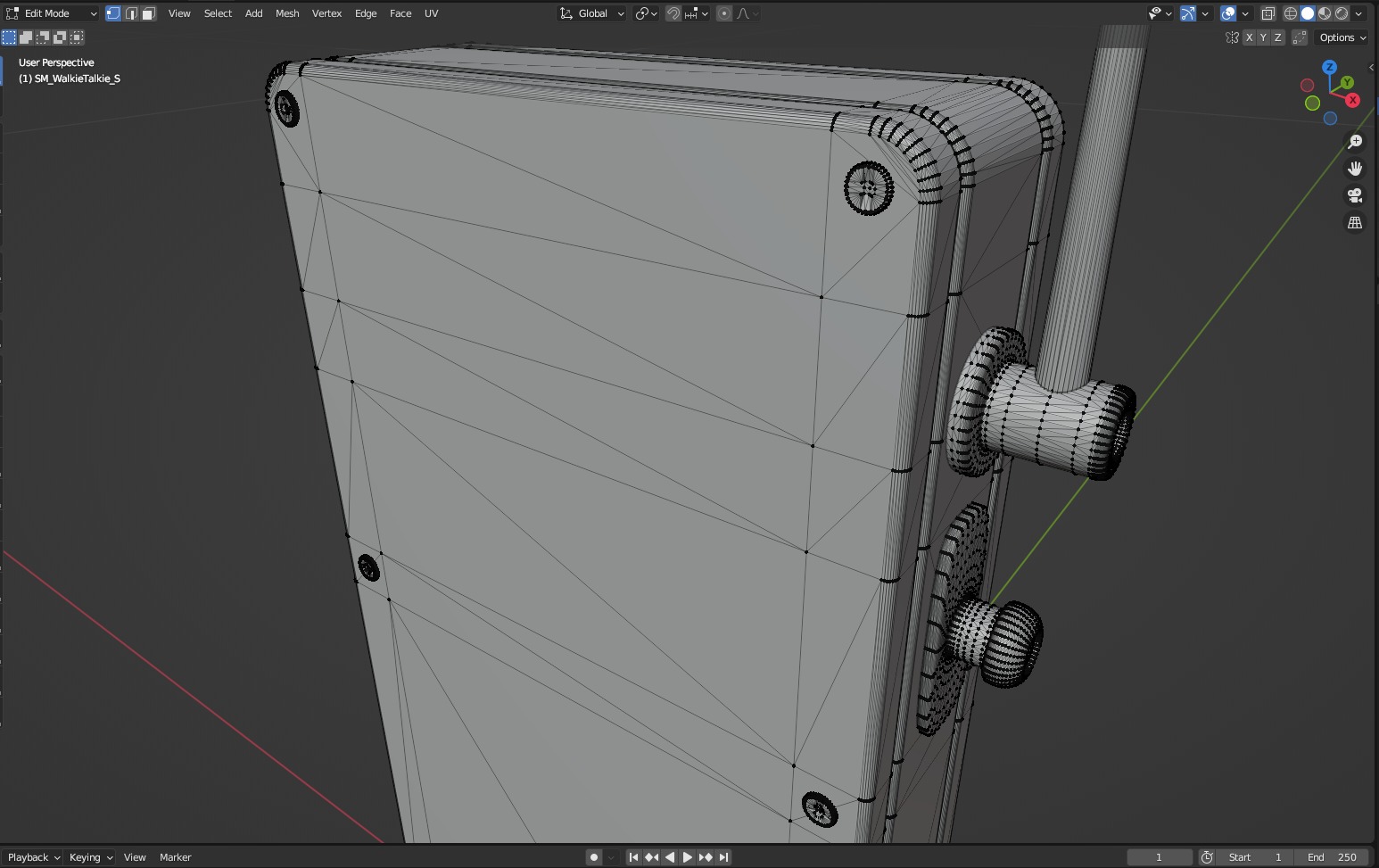 Walkie talkie SCI-FI 1 3D model_5
