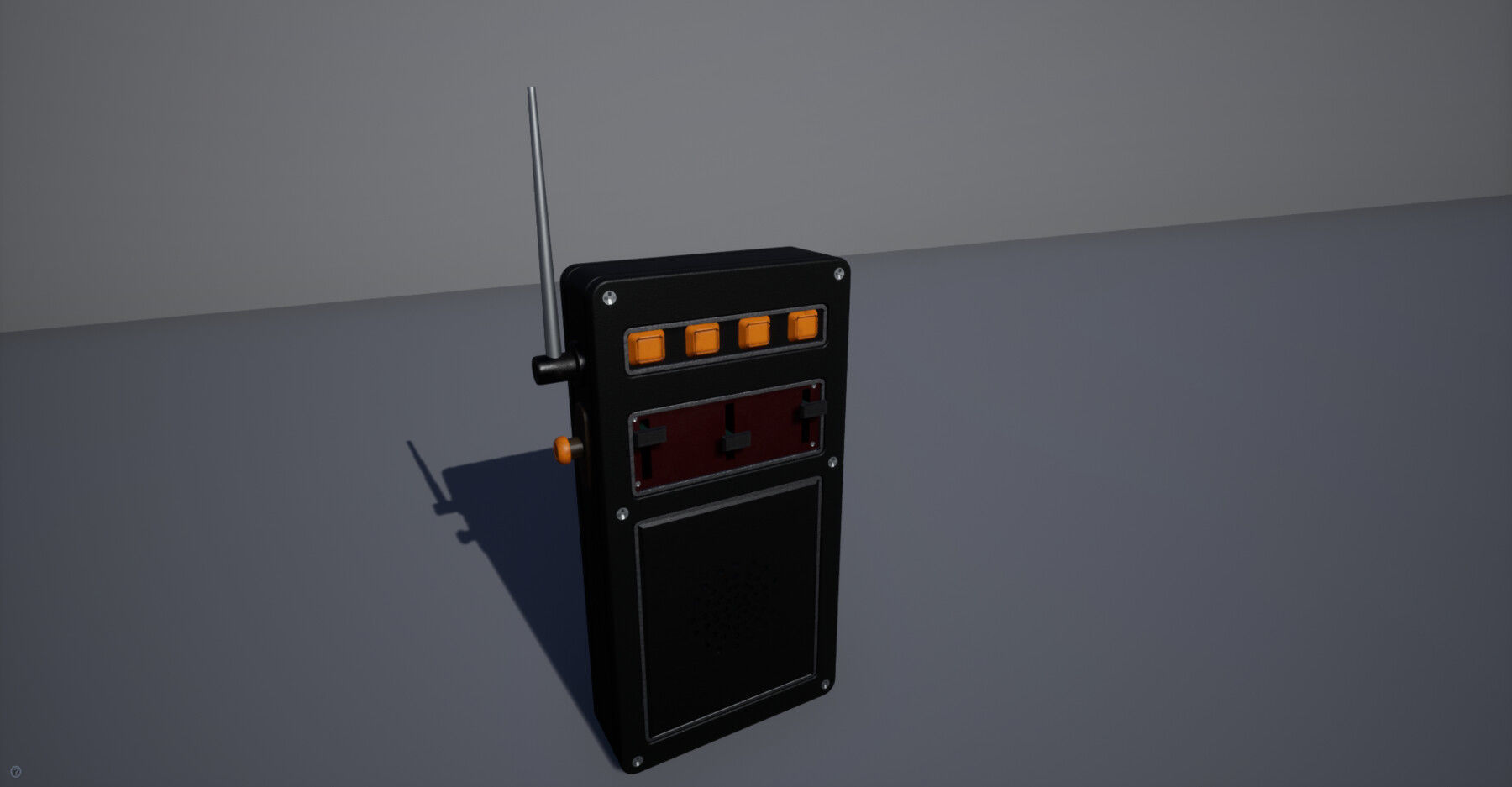 Walkie talkie SCI-FI 1 3D model_2