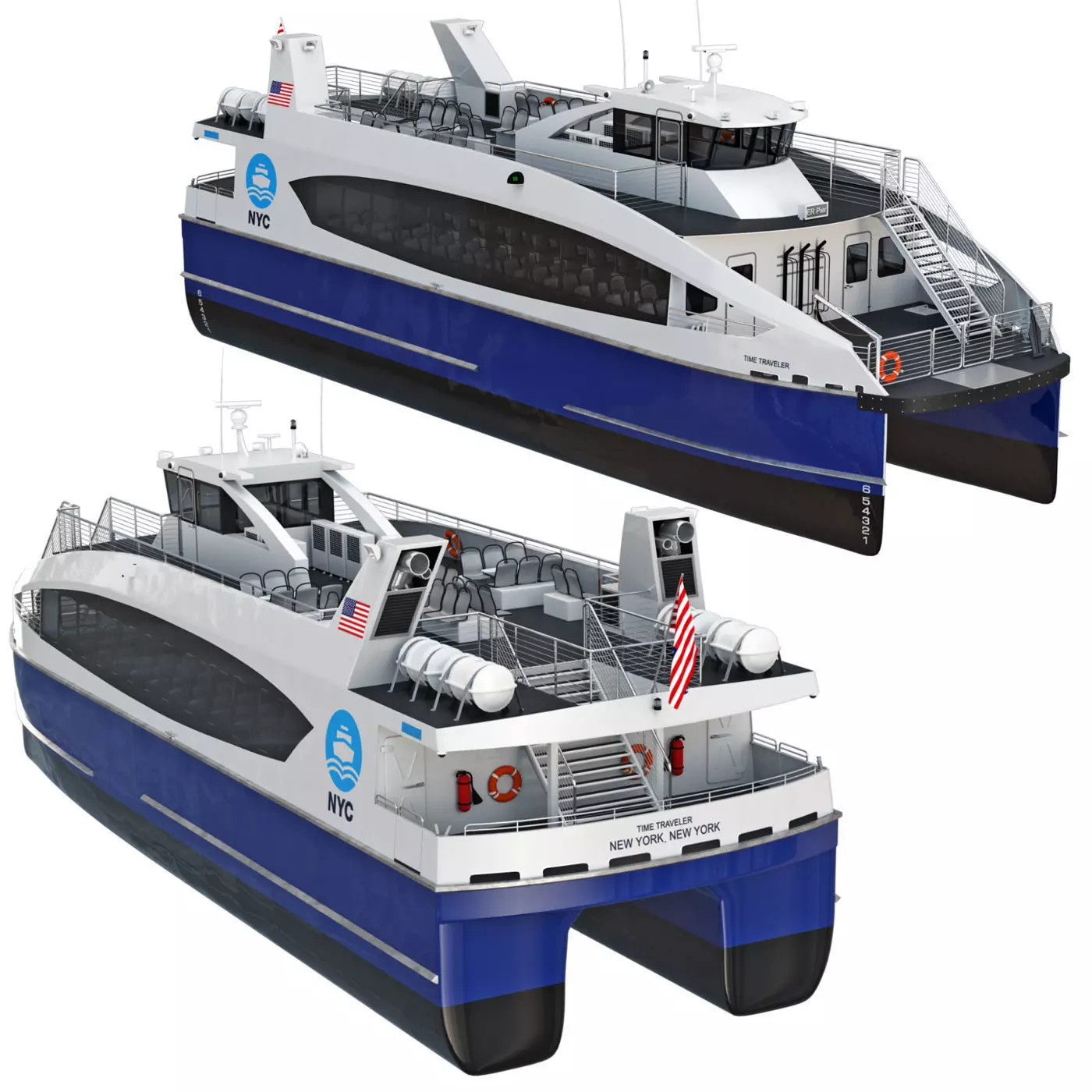 New York City Ferry 3D model