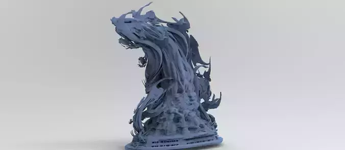 Arch Demon stone ghost statue 1
