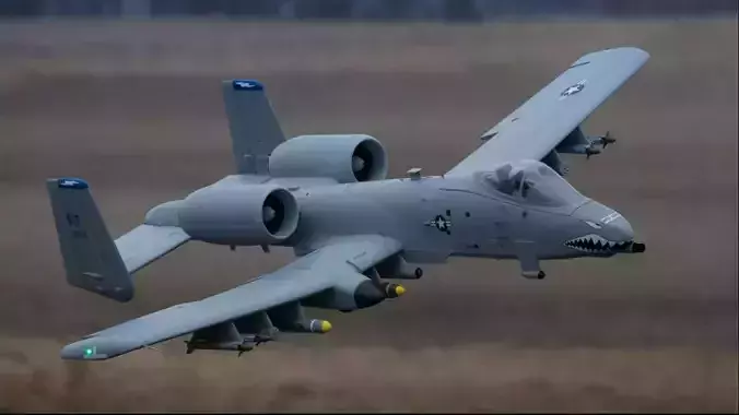 Fairchild Republic A-10 3D model