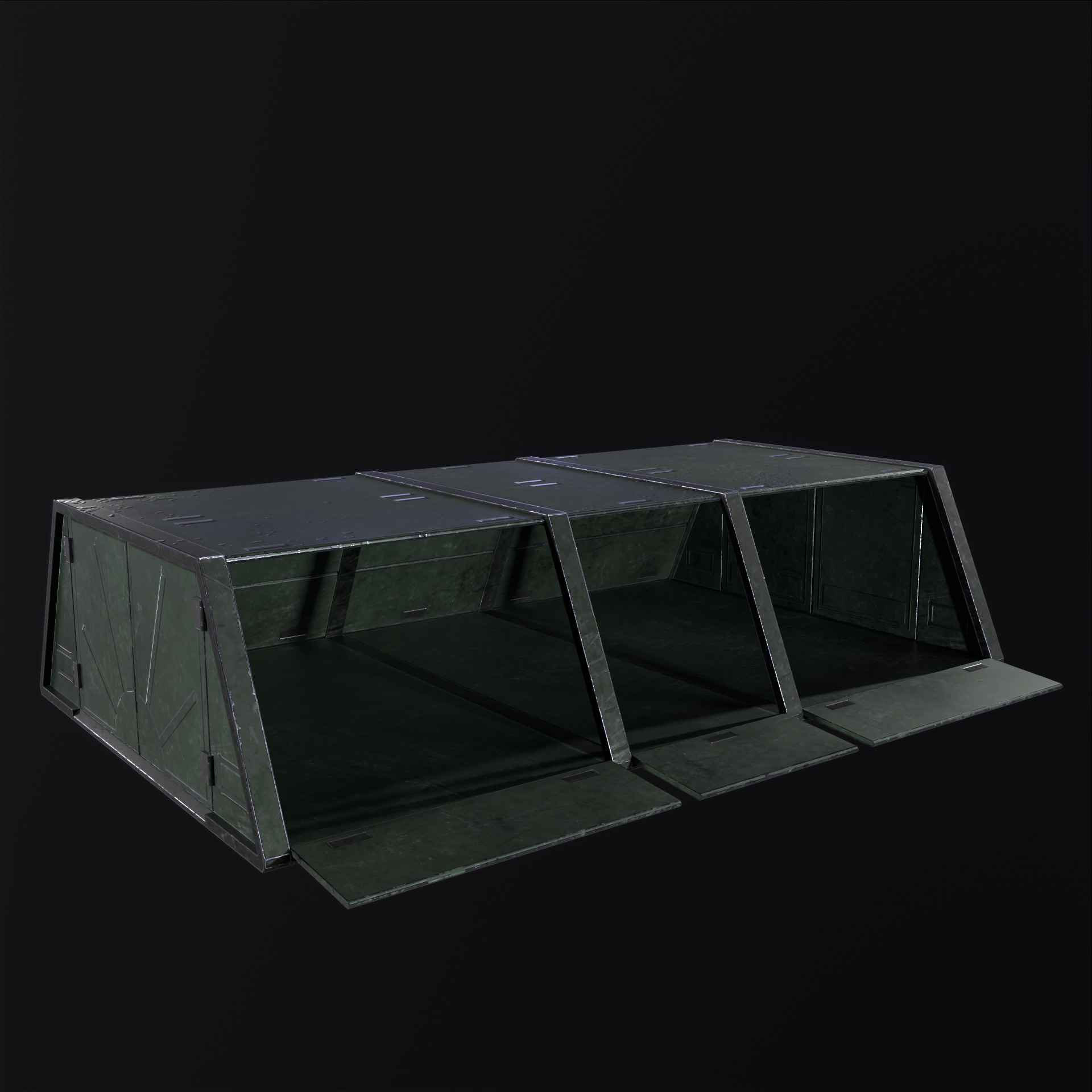Military Storage Unit-Warehouse PBR Low-poly 3D model_12