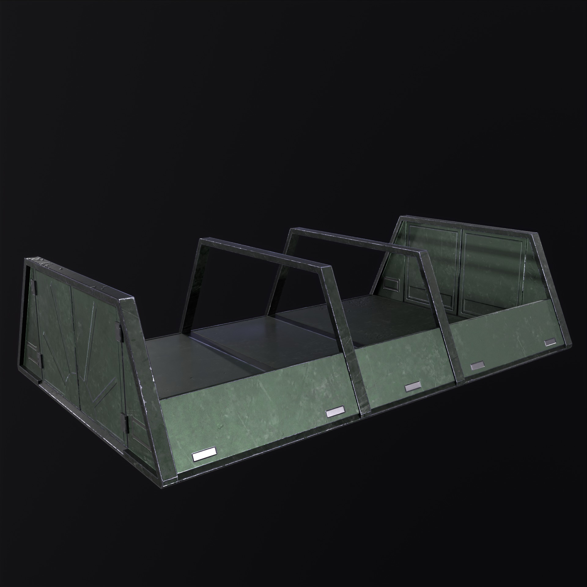 Military Storage Unit-Warehouse PBR Low-poly 3D model_13