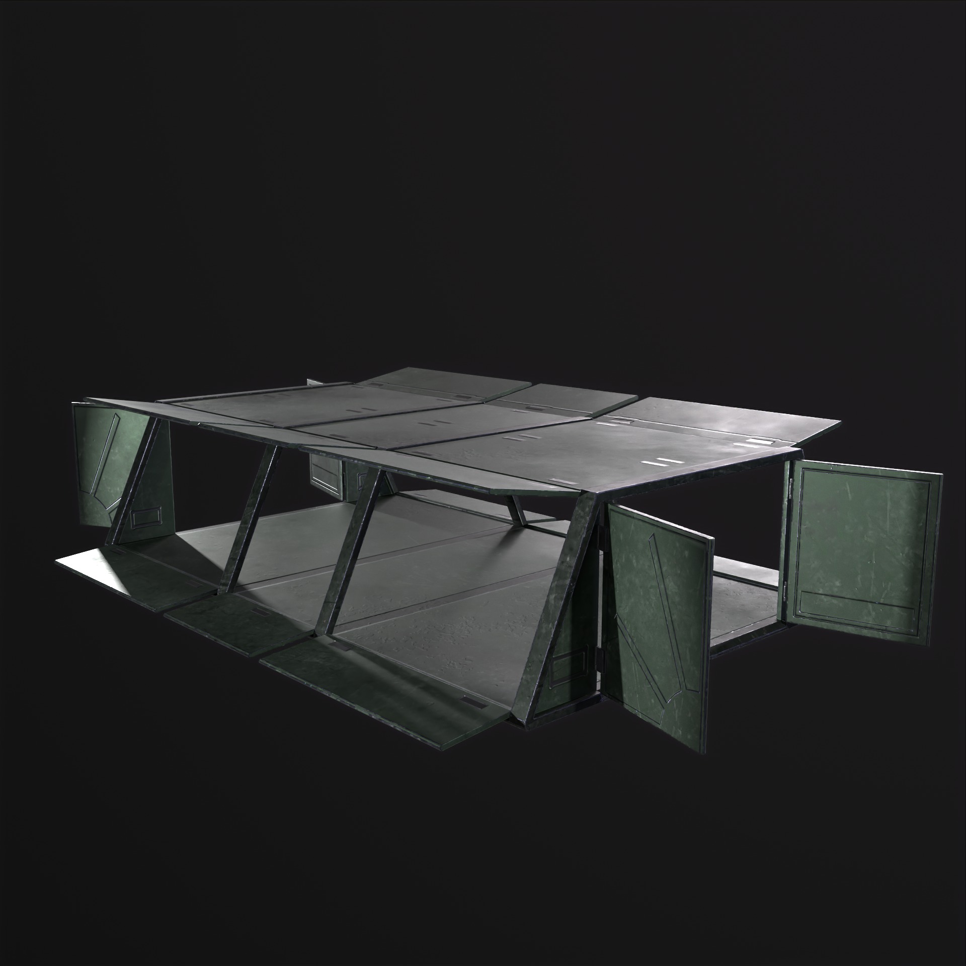 Military Storage Unit-Warehouse PBR Low-poly 3D model_8