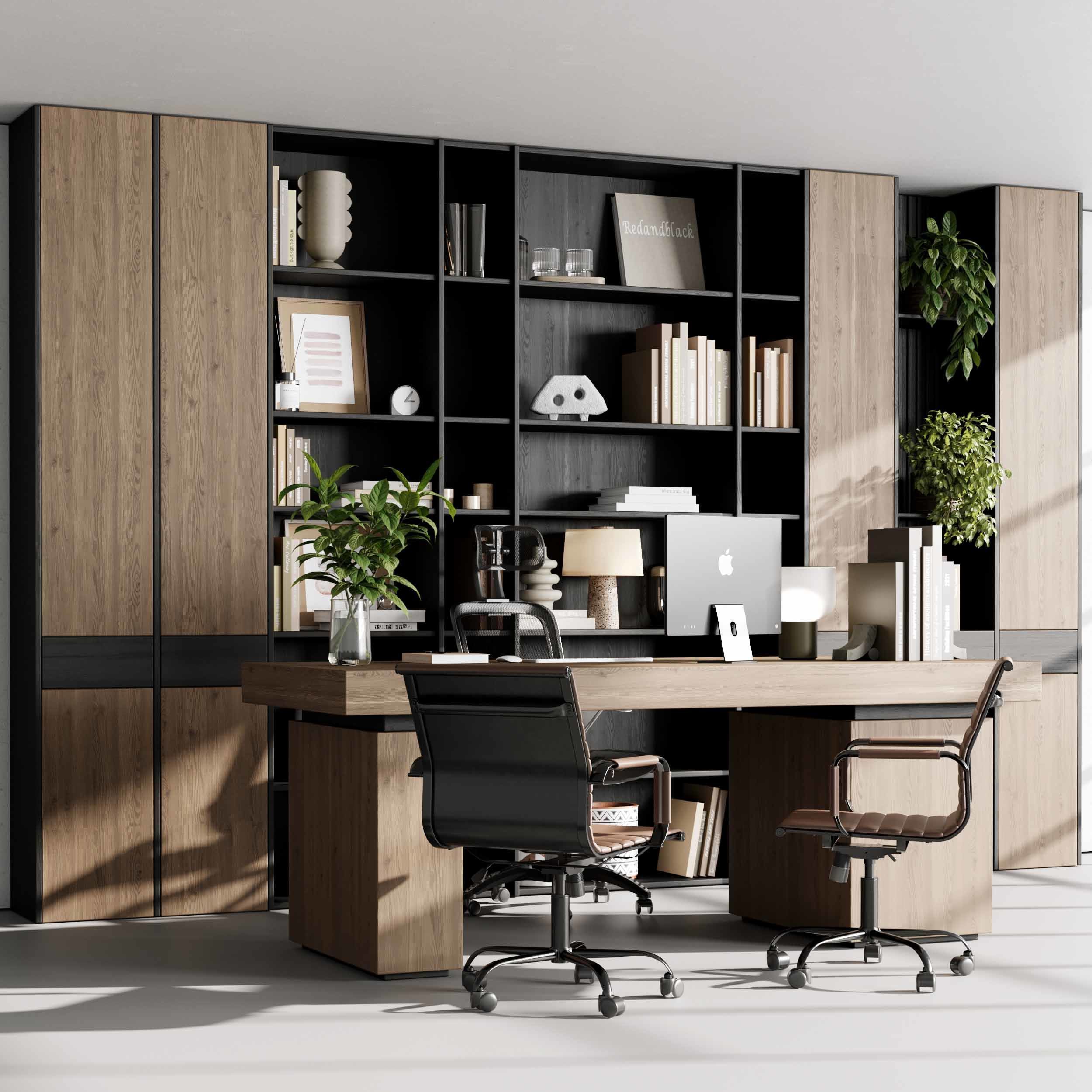 Boss Desk - Office Furniture 46 3D model_7