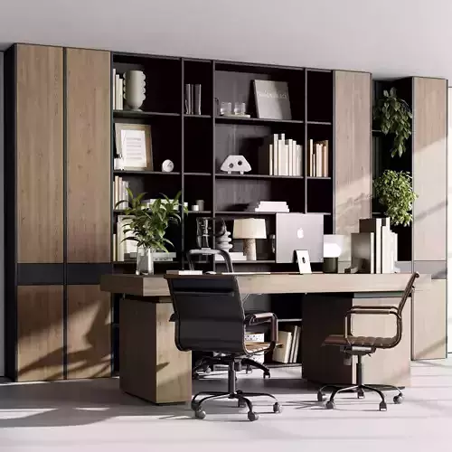 Boss Desk - Office Furniture 46 3D model