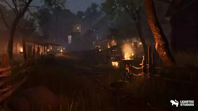 Bandit Valley Village Low-poly 3D model