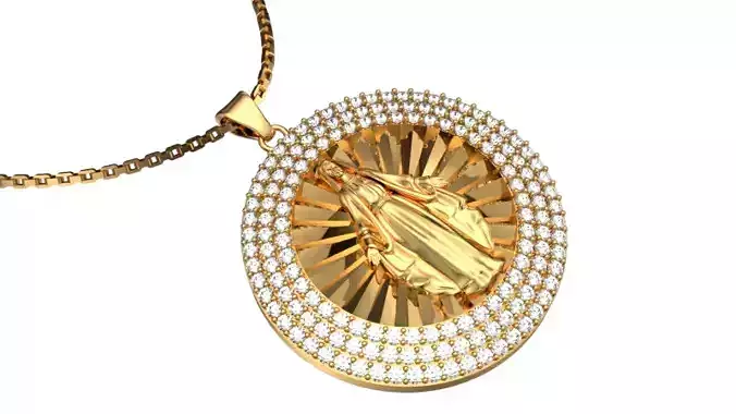 pendant bunda maria 3D print model