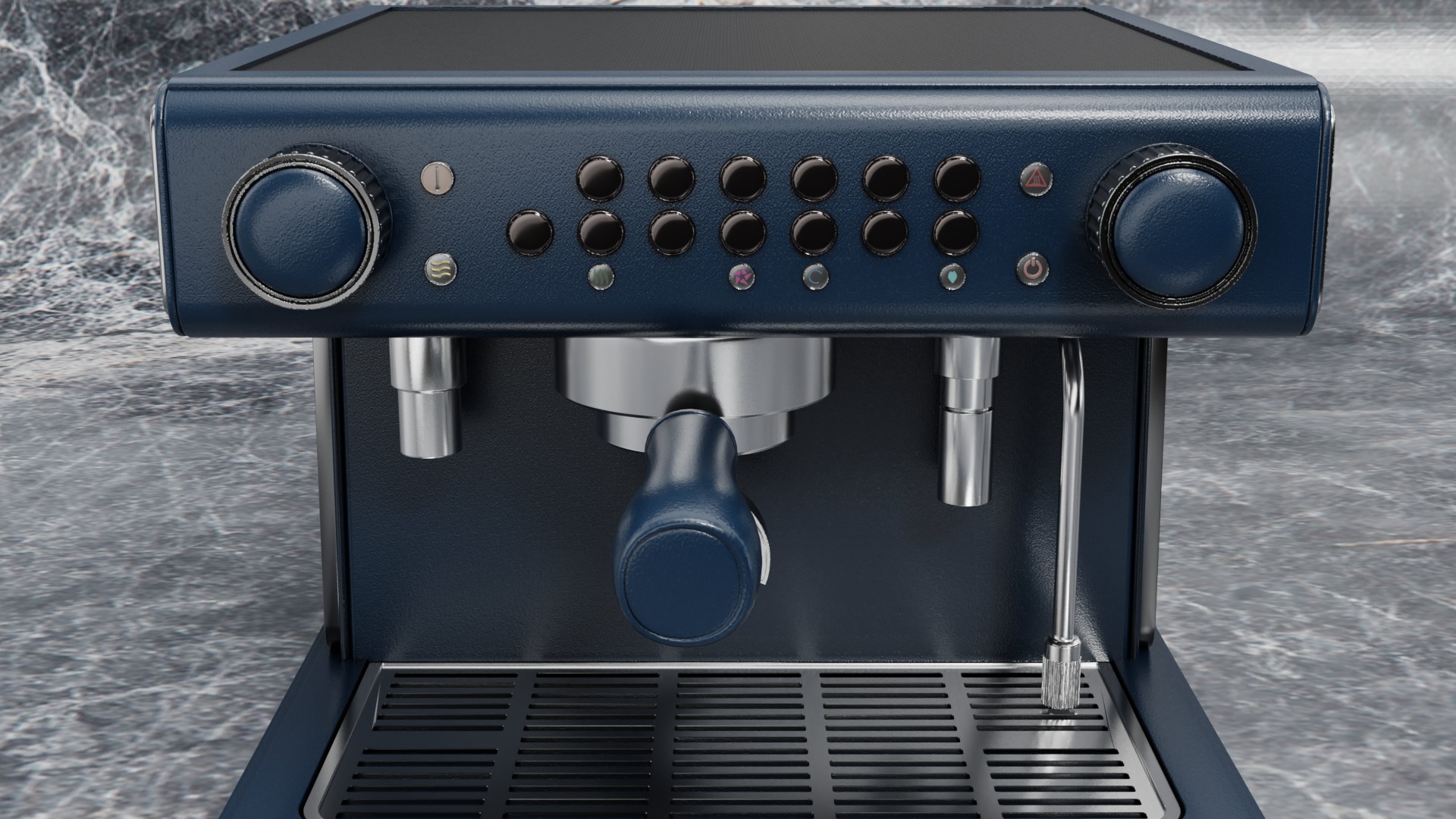 Espresso Hard Surface Model and PBR Texture Low-poly 3D model_1
