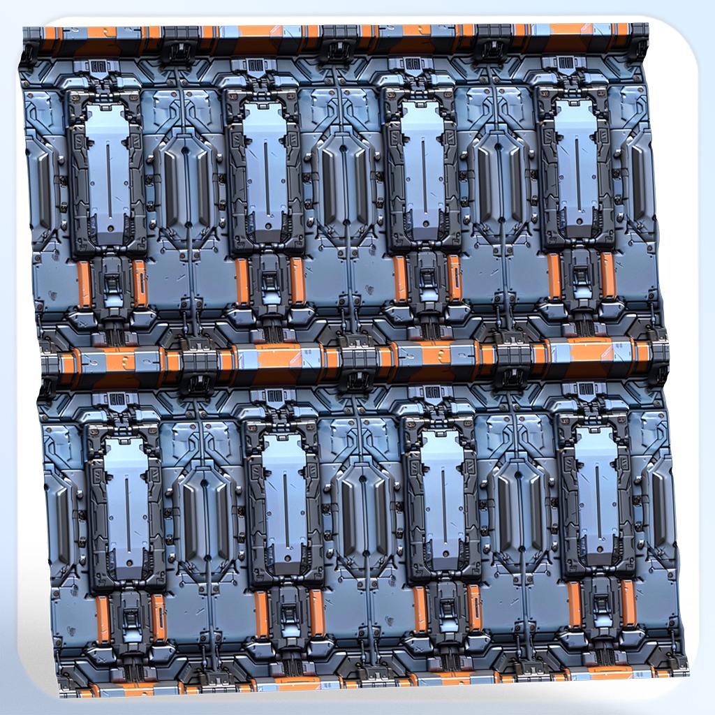 Sci-FI Seamless Texture Texture_4