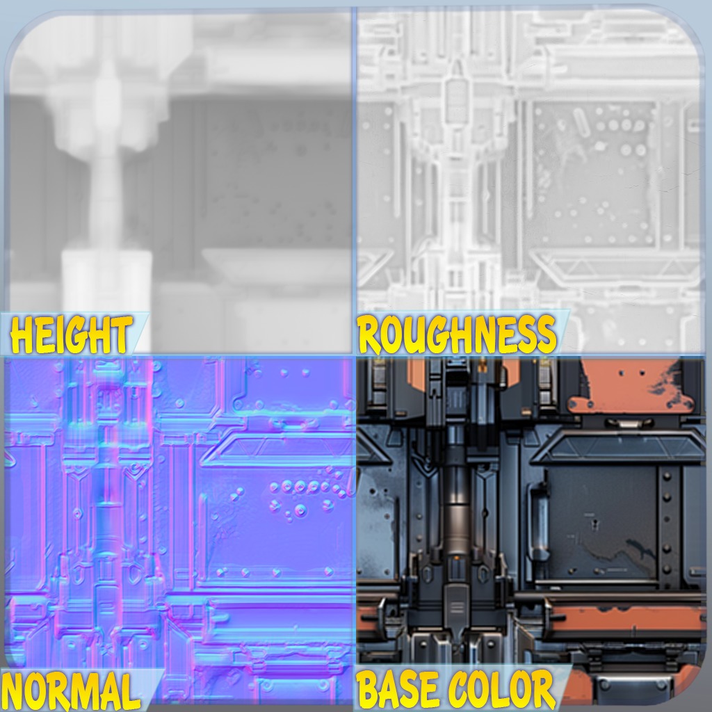  Sci-FI Seamless Texture Texture_1