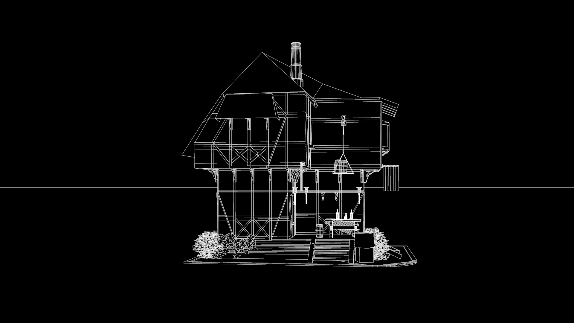 Medieval Tabern 3D model_7