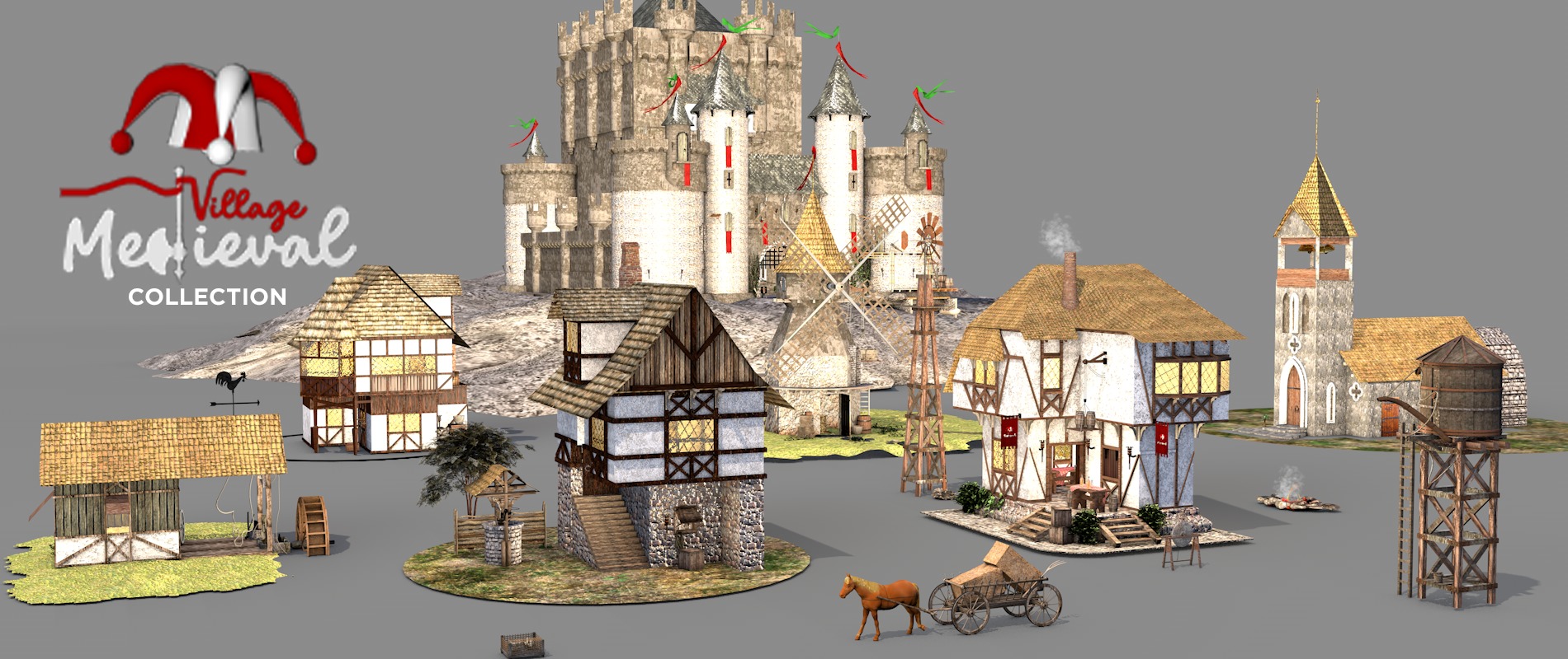 Medieval Tabern 3D model_12